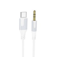  Audio kabelis Borofone BL19 USB-C to 3.5mm white 